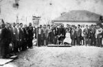 Jovita Idar and members of Union of Stone Mason and Bricklayers, Laredo, Texas, ca. 1915