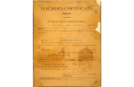 Teacher's Certificate for Jovita Idar